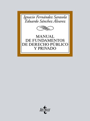 cover image of Manual de Fundamentos de Derecho público y privado